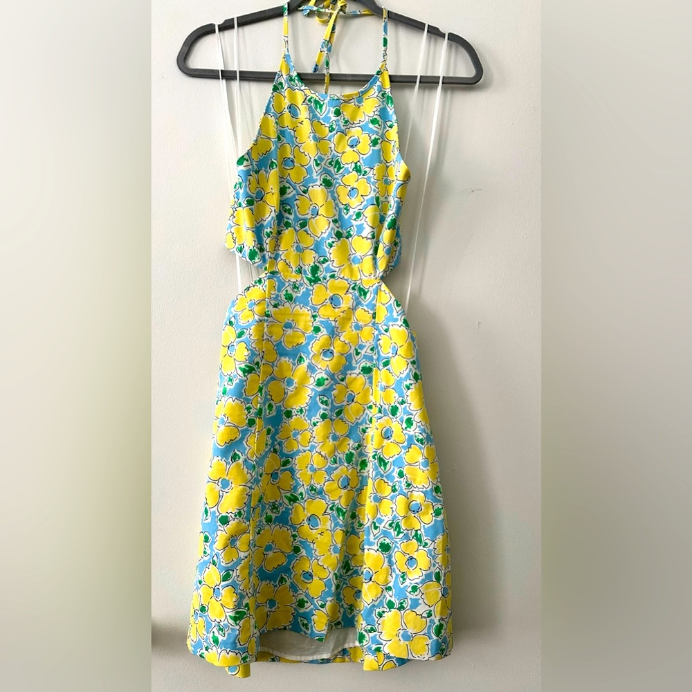 NWT Cut Out Floral Print Dress Size XS